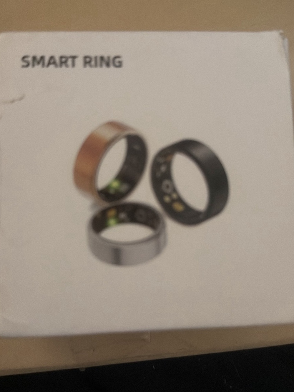 Smart Ring Health Tracker, Waterproof Monitor for Heart Rate & Fitness